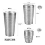 Double-Wall Boston Shaker Set with Insulated Cup