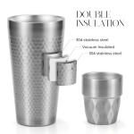 Double-Wall Boston Shaker Set with Insulated Cup