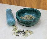 KLEO 4" Natural Stone Mortar and Pestle Set