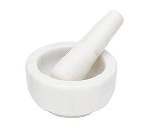Marble Mortar and Pestle Set - 4.75" White