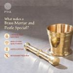 Brass Mortar and Pestle Set - Traditional Design