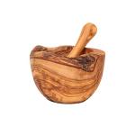 Olive Wood Mortar & Pestle Set for Spices