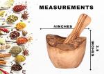 Olive Wood Mortar & Pestle Set for Spices