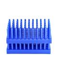 QWORK Plastic Test Tube Rack, 2 Pack, Blue