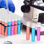100 Pcs 10ml Clear Plastic Test Tubes with Caps