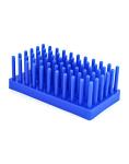 QWORK Plastic Test Tube Rack, 2 Pack, Blue
