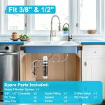 Under Sink Water Filter System with Stainless Steel Faucet
