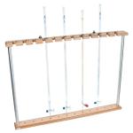 Eisco Labs 12 Capacity Natural Wood Buret Rack