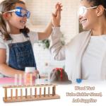 10-Hole Wood Test Tube Holder for 22mm Tubes