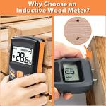 Dr.meter Upgraded Pinless Wood Moisture Meter MD918