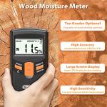 Dr.meter Upgraded Pinless Wood Moisture Meter MD918