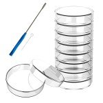 60mm Glass Petri Dishes with Lids - 10 Pack