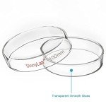 Stonylab 10-Pack Autoclavable Glass Petri Dishes