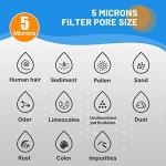 5 Micron 10" Whole House Water Filter Cartridge