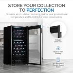 Newair 76-Bottle Dual Zone Wine Fridge