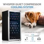 Newair 76-Bottle Dual Zone Wine Fridge