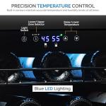 Newair 76-Bottle Dual Zone Wine Fridge