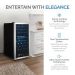 Newair 76-Bottle Dual Zone Wine Fridge