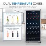 Newair 76-Bottle Dual Zone Wine Fridge
