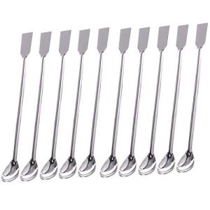 Sunnyglade 10PCS Stainless Steel Lab Spoon Spatula Set
