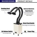 Solder Fume Extractor with Dual Dust Filters