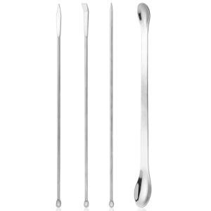 Micro Lab Sampling Scoop Spatula Set - 4 Pieces