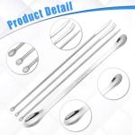 Micro Lab Sampling Scoop Spatula Set - 4 Pieces