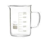 500ml Glass Beaker Mug with Handle and Spout