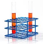 SP Bel-Art Half-Size Test Tube Rack, Blue