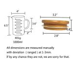 KINNOSE 1000ML Graduated Beaker Mug with Lid