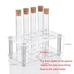 12-Pack Glass Test Tubes with Cork Stoppers
