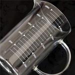 KINNOSE 1000ML Graduated Beaker Mug with Lid