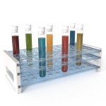 50pcs Clear Test Tubes with Rack and Lids