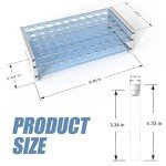 50pcs Clear Test Tubes with Rack and Lids