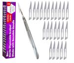 21 Pack of #11 Scalpel Blades & Handle