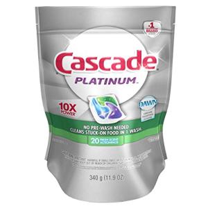 Cascade Platinum Dishwasher Detergent Packs, Fresh Scent