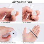 50pcs Clear Test Tubes with Rack and Lids