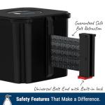 Visiontron WM412 Wall-Mounted Yellow Crowd Barrier 30