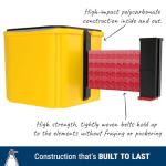 Visiontron WM412 Wall-Mounted Yellow Crowd Barrier 30