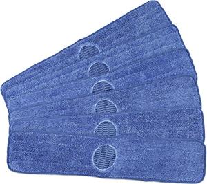 CleanAide 24" Microfiber Mop Pad Set, 6 Pack