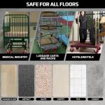 Heavy Duty 5" Polyurethane Caster Wheels - Set of 4