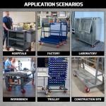 Heavy Duty 5" Polyurethane Caster Wheels - Set of 4