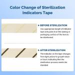 JMU Sterilization Indicator Autoclave Tape Roll