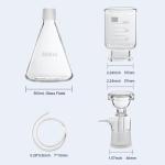 LVDALAB Vacuum Filtration Setup with Borosilicate Glass
