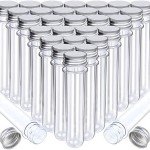 30 Pack Clear Plastic Test Tubes - 45 ml