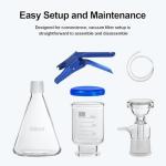 LVDALAB Vacuum Filtration Setup with Borosilicate Glass