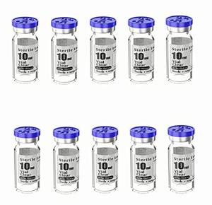 10pcs 10ml Sterile Empty Vials with Caps