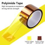High-Temperature Polyimide Tape, 2 Pack, 2"x33m