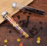 10 Pack 40ml Clear Plastic Test Tubes with Caps