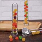 10 Pack 40ml Clear Plastic Test Tubes with Caps